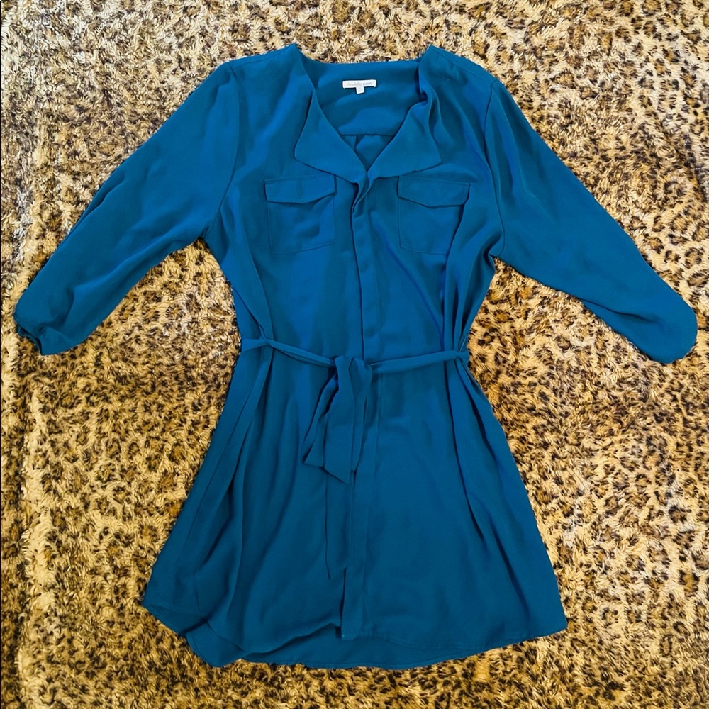 Indio Blue Tie Dress